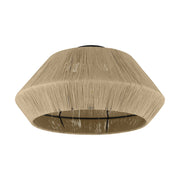Plafoniera Vintage Alderney Acciaio Nero 1 Luce E27