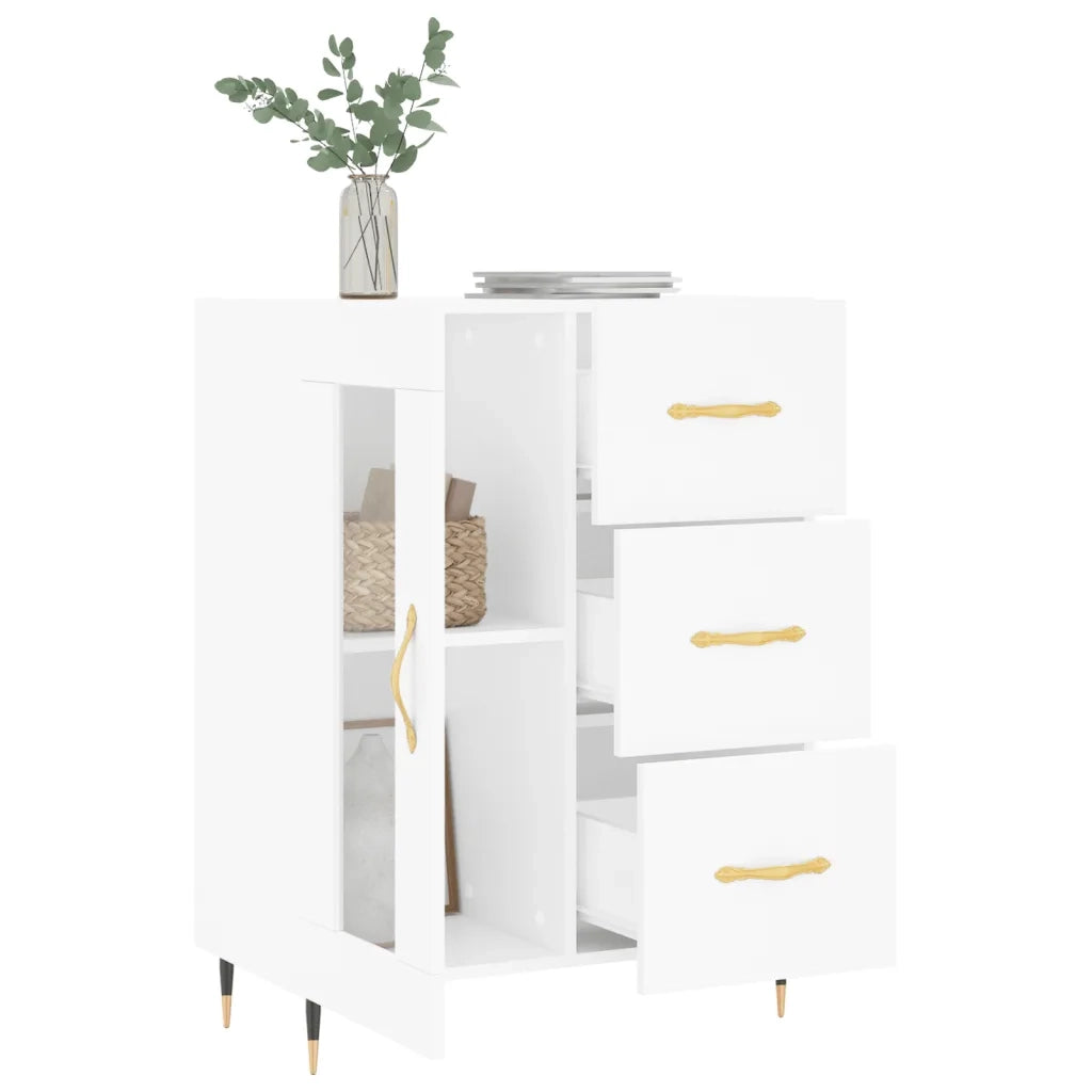 Credenza Bianca 69,5x34x90 cm in Legno Multistrato 828020