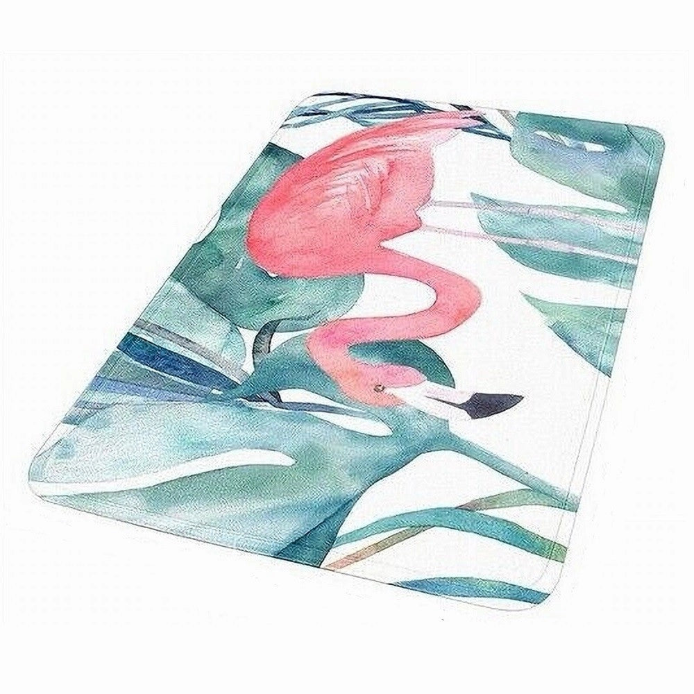 Trade Shop - Tappeto Tappetino Antiscivolo Tessuto Per Bagno Arredo 40x60cm Fenicottero 69956 -