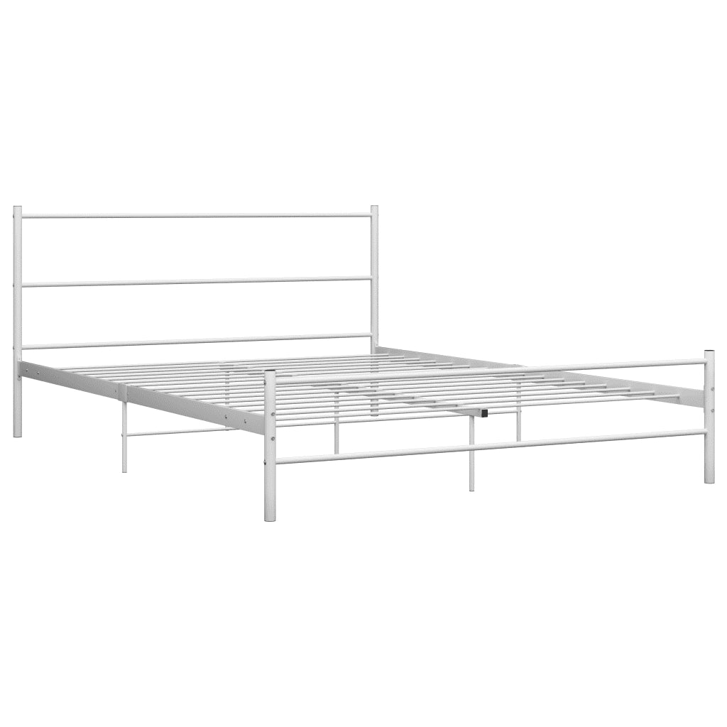 Giroletto-Struttura Letto Bianco in Metallo 140x200 cm 931713