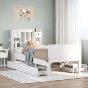 Letto con Libreria senza Materasso 75x190 cm in Legno Pino 3308946