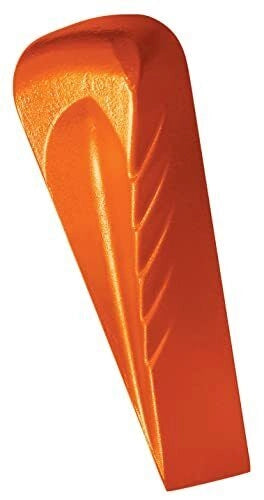 Fiskars 1000600 Cuneo da Spacco Elicoidale in Acciaio Forgiato Temprato 36-42 HRC con Testa Arrotondata e Zigrinature Antirimbalzo colore Arancione