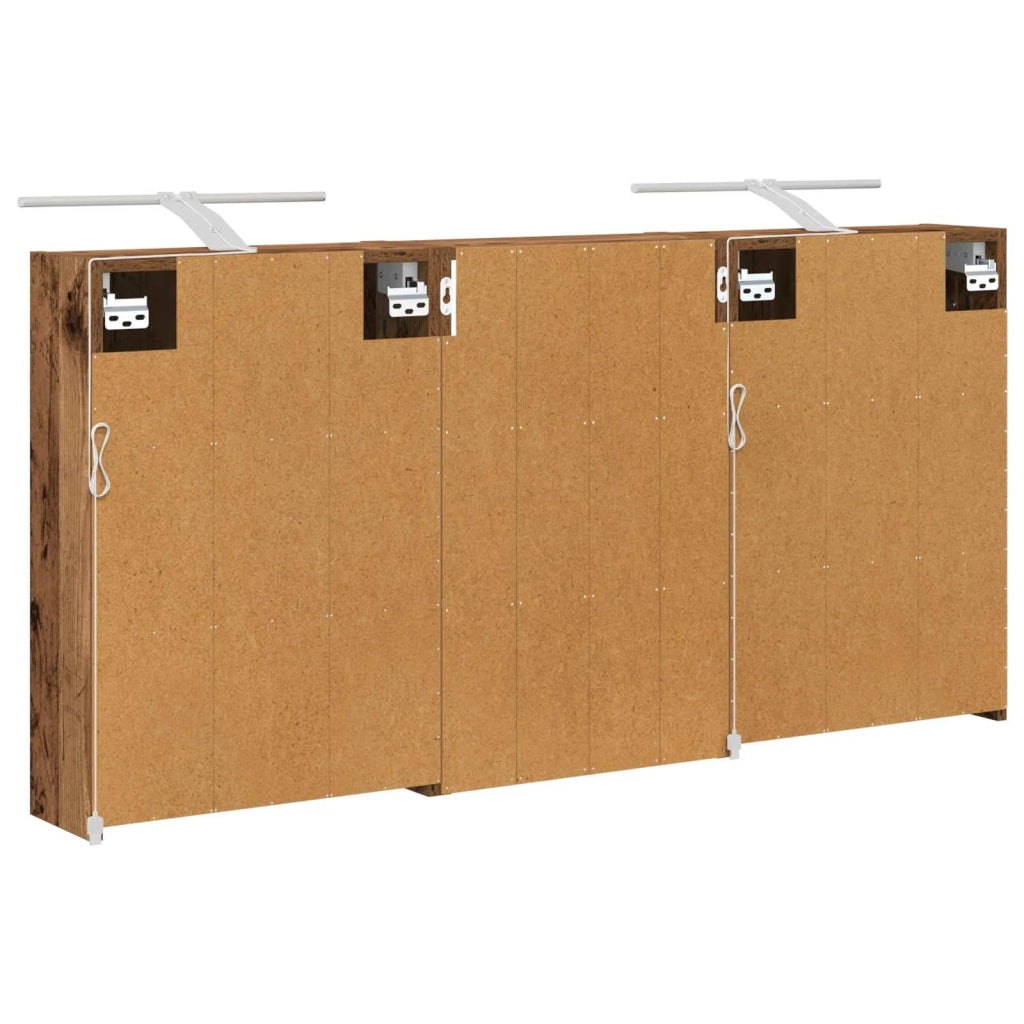 Set di Armadi da Bagno 3 pz 126 x 16 x 62.5 cm 3403838