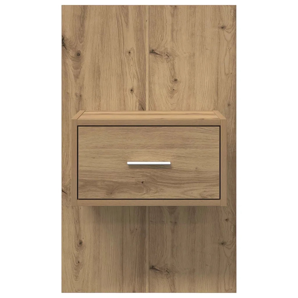 Armadio da Notte 2 pcs Rovere artigianale 50 x 32,5 x 80cm 880478