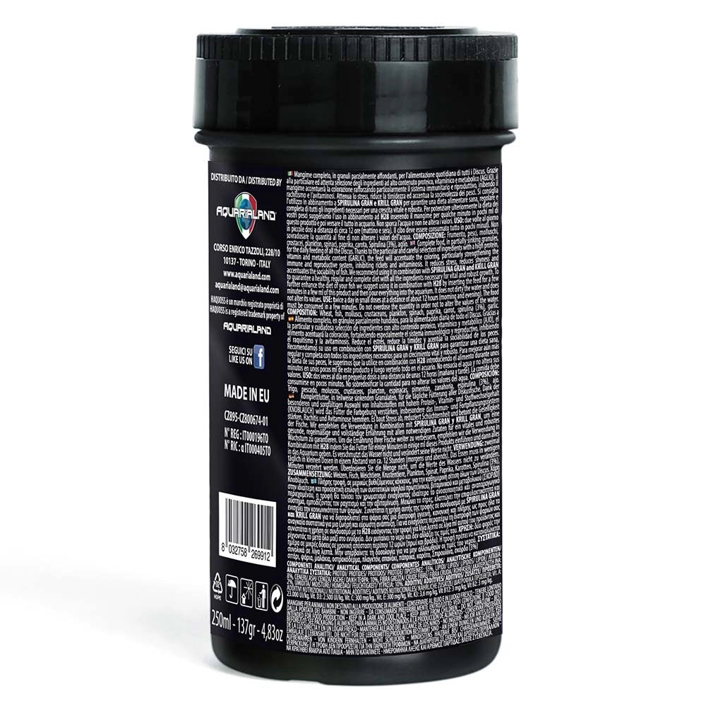 Haquoss Discus Gran 250ml/137gr - mangime completo in granuli per discus