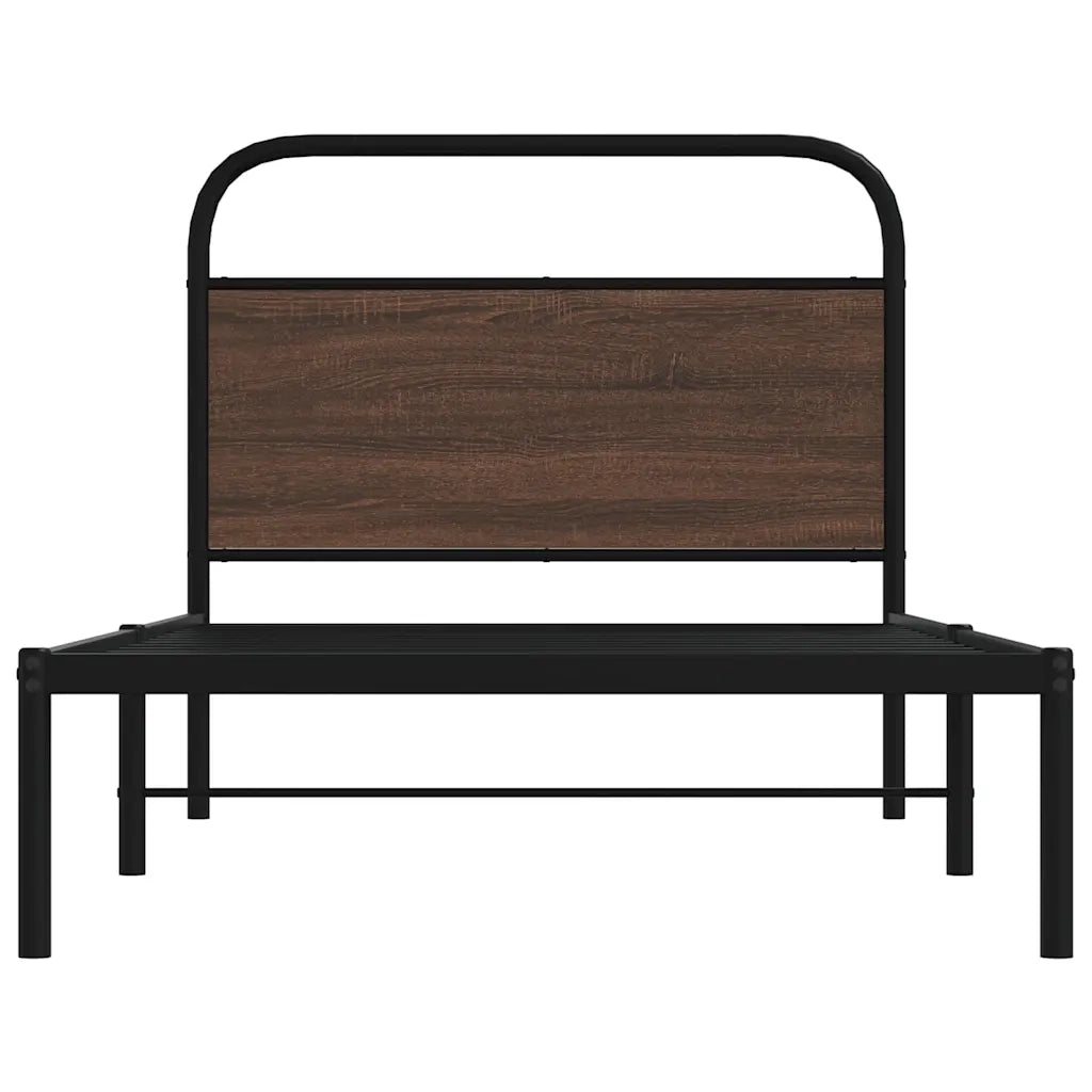 Giroletto senza Materasso Rovere Marrone 107x203 cm Truciolato