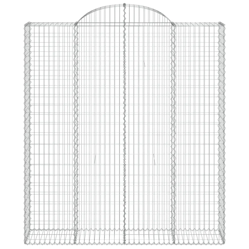 Cesti Gabbioni ad Arco 3 pz 200x50x220/240 cm Ferro Zincato 3146447