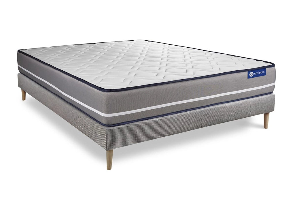 Kit rete e materasso Actilatex pur 130x210cm - Spessore : 20cm - Lattice e memory foam - rigido