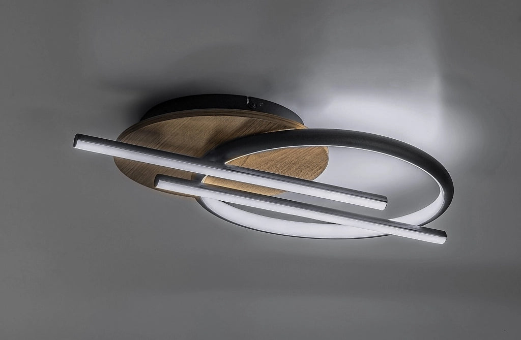 Rabalux Arash plafoniera LED legno 40W CCT 3000-6500K