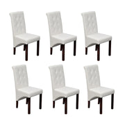 Sedie da Pranzo 6 pz Bianche in Similpelle cod mxl 31546