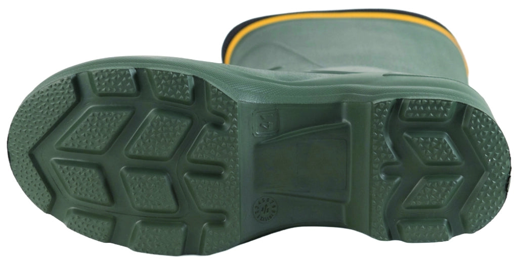Stivali Alti Super Leggeri con Calza Removibile Colore Verde Misura 43