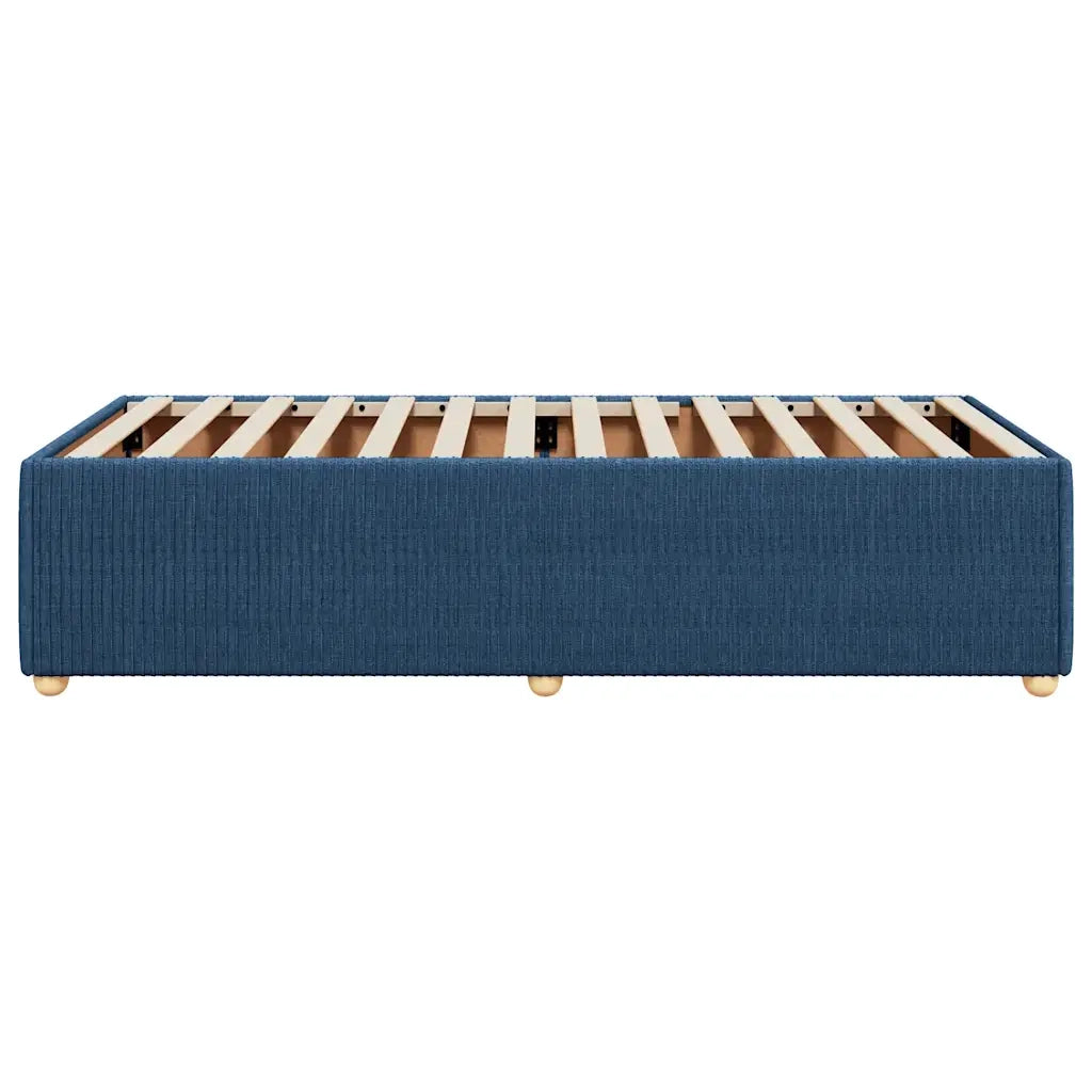 Letto singolo | Letto per adulti | Giroletto senza Materasso Blu 80x200 cm in Tessuto