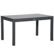 Tavolo da Giardino Allungabile per 8-10 Persone, in Alluminio, 135-270x90x75cm, Grigio