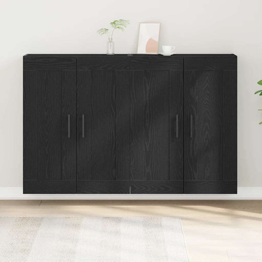 Mobile a muro 2 pcs Legno vecchio 69,5 x 34 x 90 cm 3333105