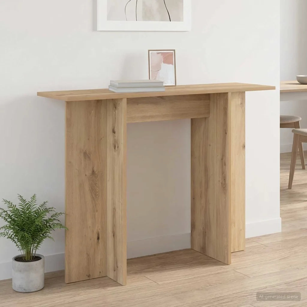 Tavolo consolle Rovere Artigianale 100 x 30 x 75 cm