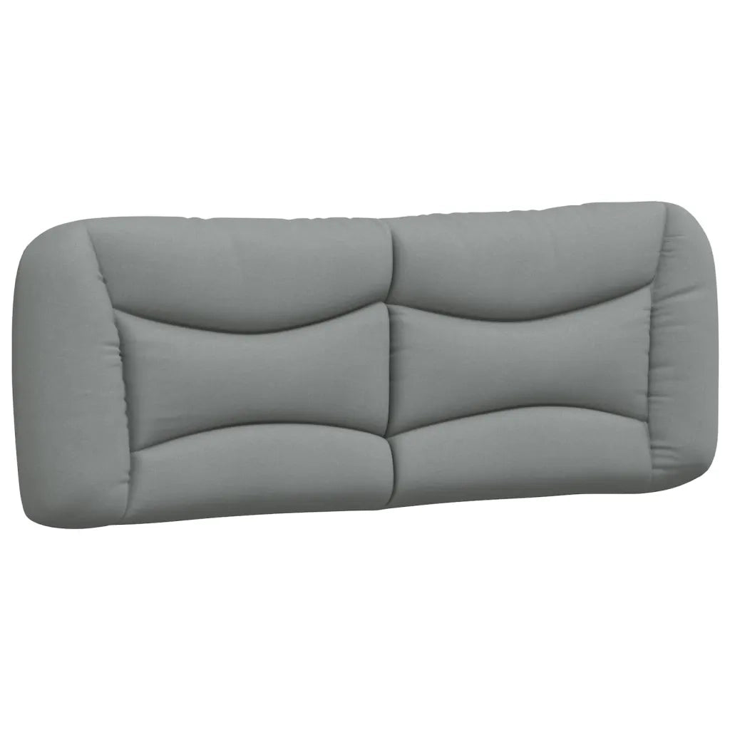 Letto con Materasso Hvar Grigio Chiaro 120x200cm Tessuto