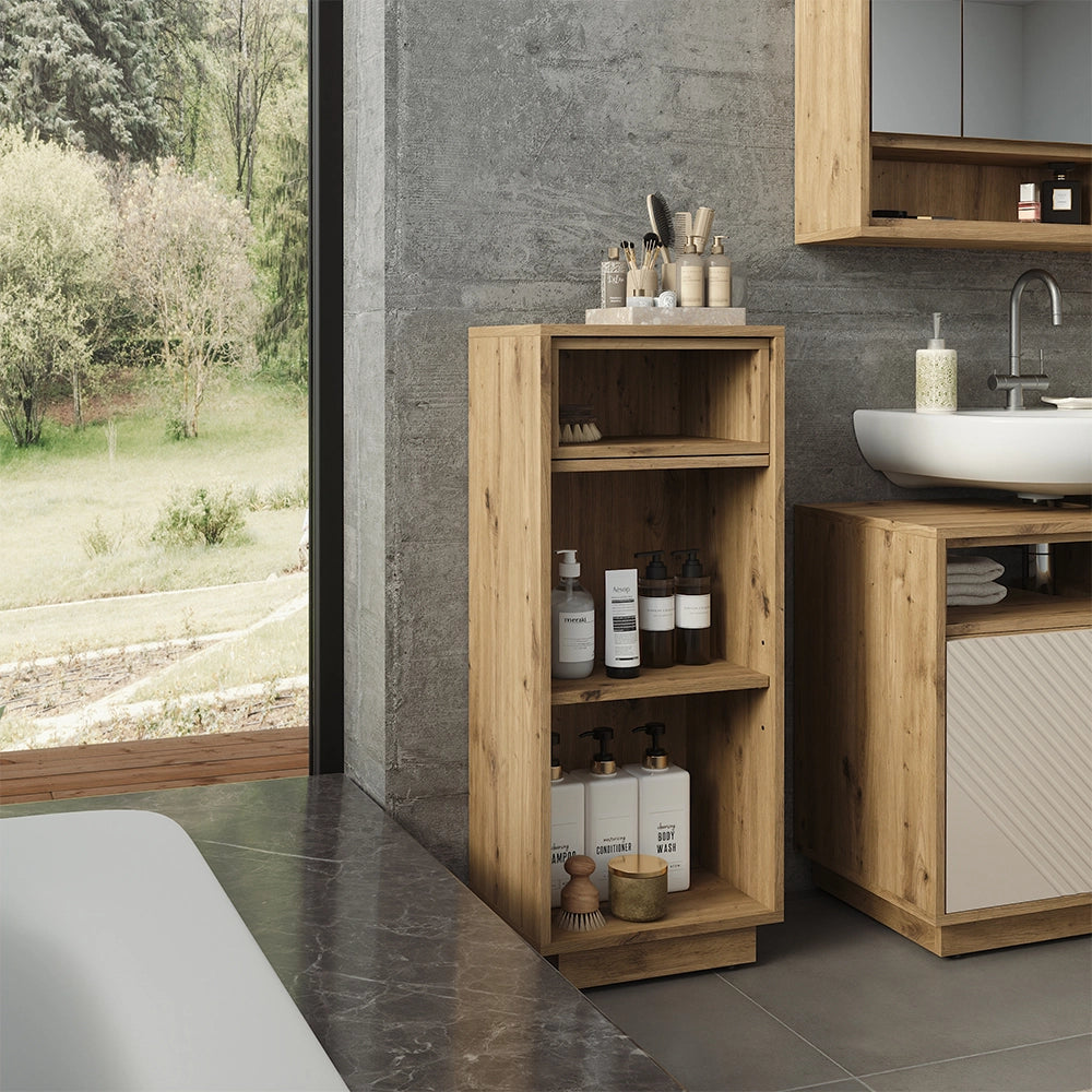Armadietto bagno medio Beatrice Rovere artigianale 38 x 93 cm Vicco
