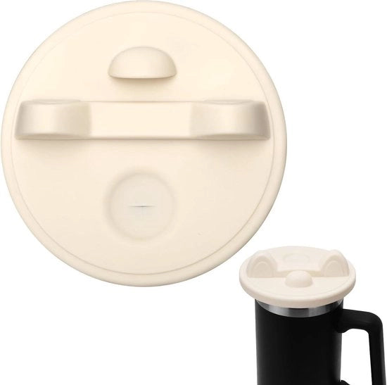 Deksel in Silicone per Stanley Cup 1.2L - Stofficino e Resistente ai Danni da Caduta - Adatto per Telefono Cellulare - Bianco
