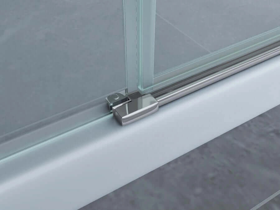 Box Doccia H195 Doppia Anta Battente Cristallo 8mm Trasparente - Taurus - 90x90