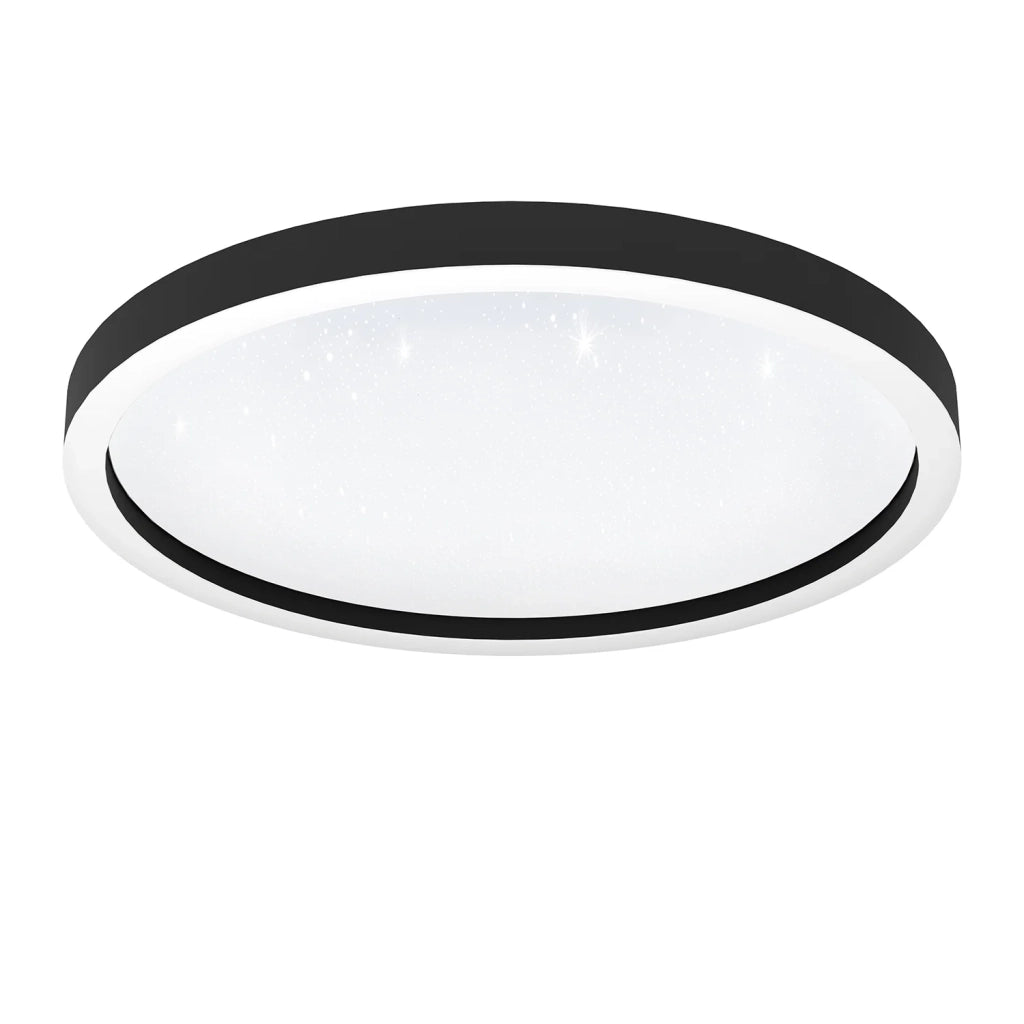 Plafoniera Moderna Montemorelos-Z Alluminio Nero Luce Led Integrato 34,5W