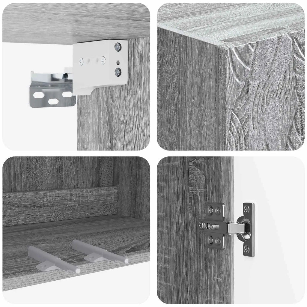 Set di armadi 2 pz Sonoma grigio Legno ingegnerizzato 3416751