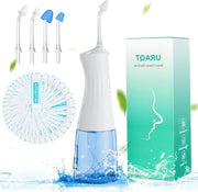 Aspiratore nasale elettrico ricaricabile - Kit di pulizia nasale con sale nasale e punte intercambiabili (blu) per adulti e bambini