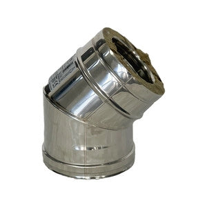 C CURVA INOX 45 D  8 CM- 1,0 pz