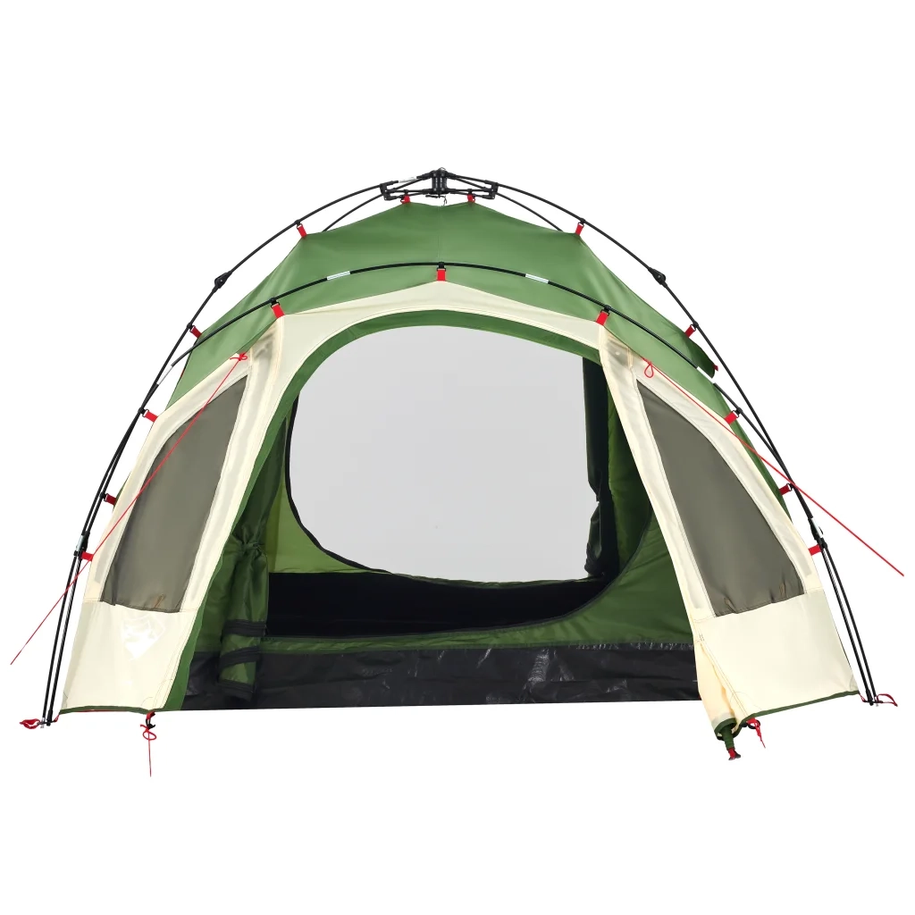 Tenda a Cupola da campeggio | Tenda da campo 3 Persone Verde a Rilascio Rapido