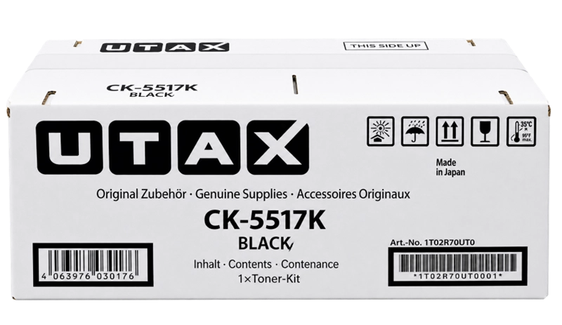ORIGINAL Utax toner nero CK-5517K 1T02Z70UT0 ~20000 Seiten