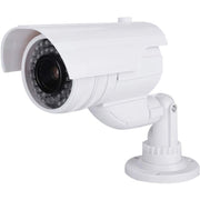 Trade Shop - Telecamera Finta Dummy Con Led Ir Lampeggiante Camera Videosorveglianza Staffa -