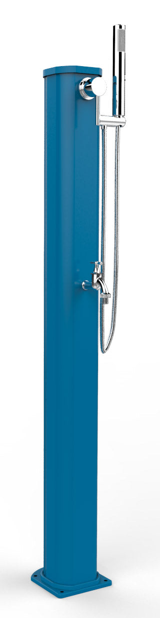 Doccia da Giardino Miscelatore Doccetta e Lavapiedi Arkema Jolly Go Light Blue