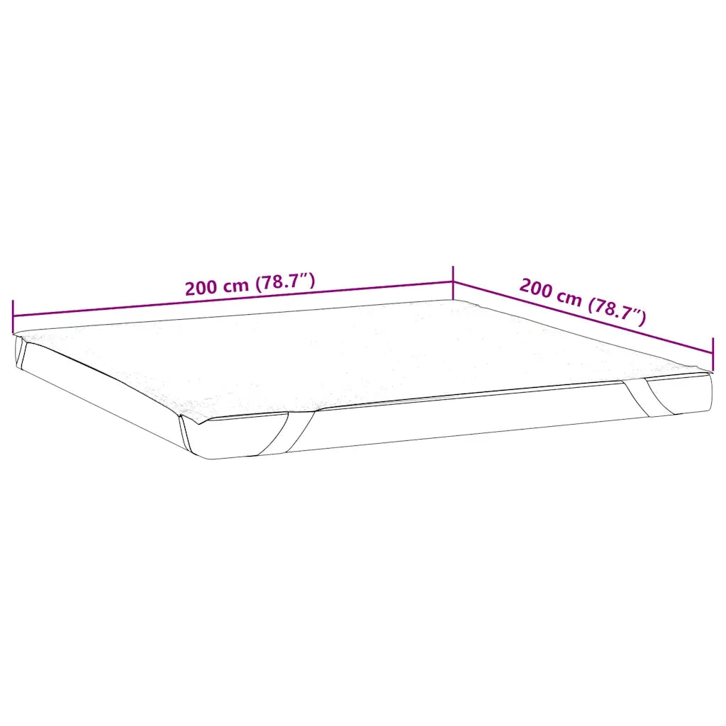 Coprimaterasso Bianco 200x200 cm Impermeabile 4100174