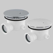 PILETTA PER DOCCIA MINIMALE FORO 90 MM  40 x 11/2 cover bianca     CGS