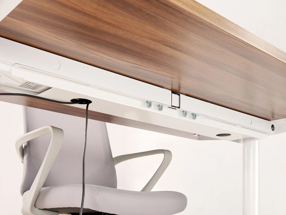 Portacavi in metallo bianco da fissare sotto la scrivania regolabile elettricamente scrivania destin ufficio cameretta