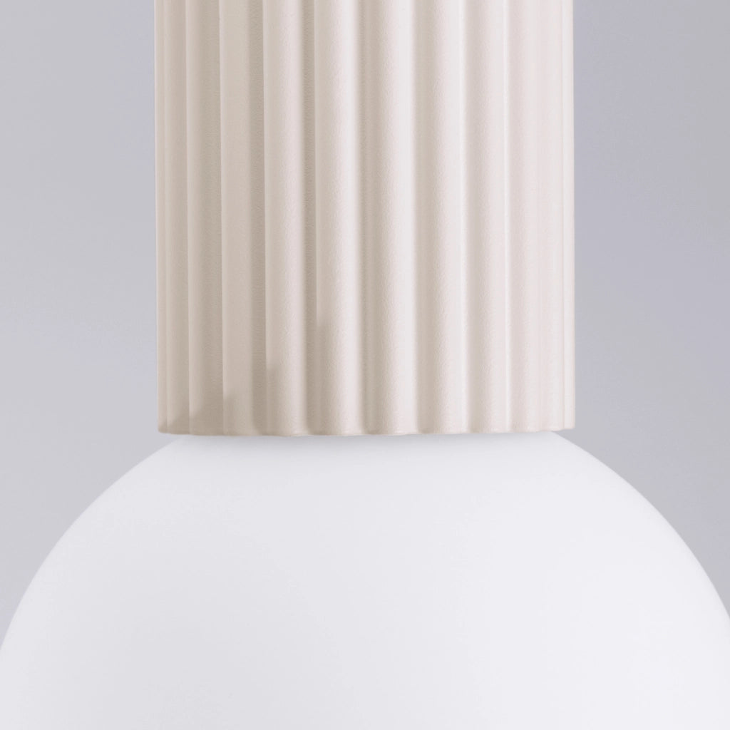 Spot soffitto SFERA Pure Lume beige globo bianco IP44 G9
