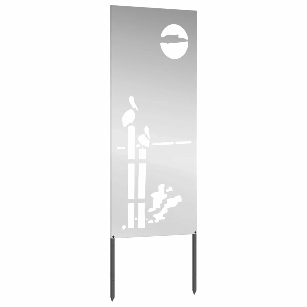 Schermo per privacy in giardino Traforo Argento 50 x 140 cm 876320
