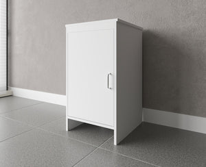 Mobile Lavanderia da Esterno 46,5x49x84 cm in PVC Bianco