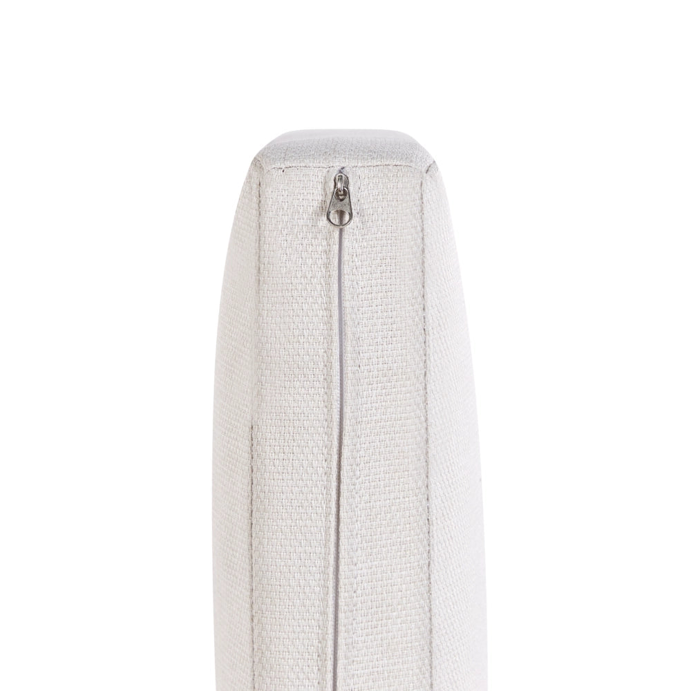 Set di copricuscini per esterni in poliestere olefinico bianco sporco resistente all'acqua Set di copricuscini extra con protezione UV e zip