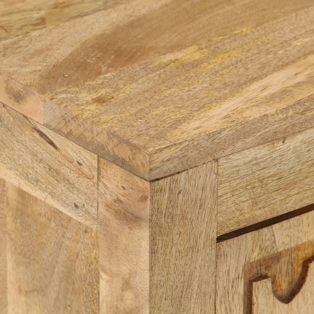 Comodino 40x30x50 cm in Legno Massello di Mango cod mxl 30292
