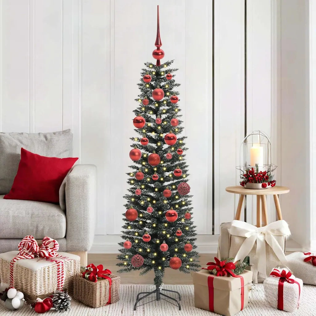 Albero di Natale artificiale con 150 LED Verde 150 cm 3395928