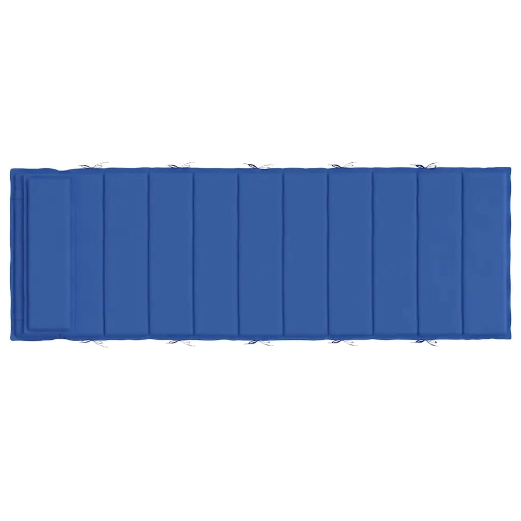 Cuscino per Lettino Blu Reale 180x60x4 cm in Tessuto Oxford