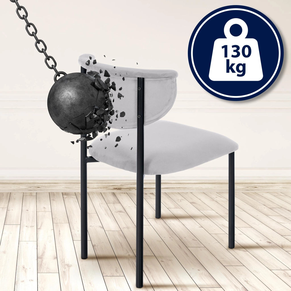 Set di 2 sedie visitatore Gambell velluto 7