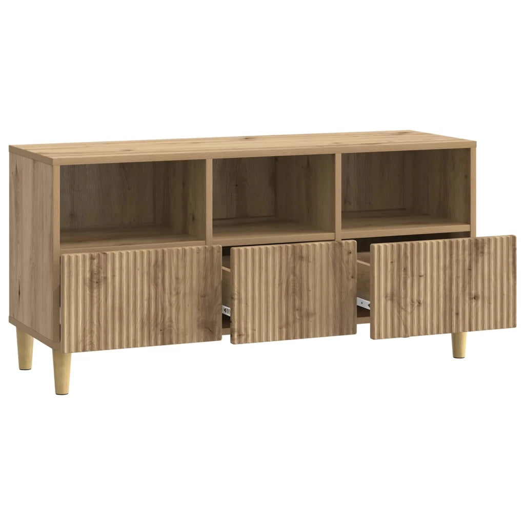 Mobile TV con cassetto Rovere Artigianale 102 x 34,5 x 50 cm 894684