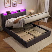 Letto contenitore 160x200 cm, colore grigio