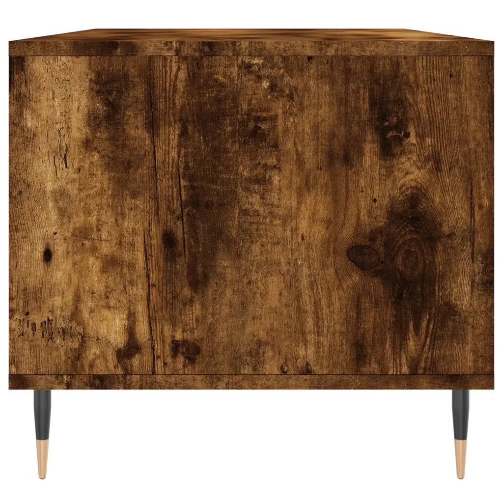 Tavolino da Salotto-Tavolino da soggiorno-Tavolo Rovere Fumo 90x49x45 cm Legno Multistrato 748919