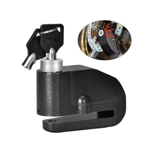 ANTIFURTO SONORO MOTO BLOCCA DISCO RUOTA ALLARME SIRENA BLOCCADISCO SCOOTER