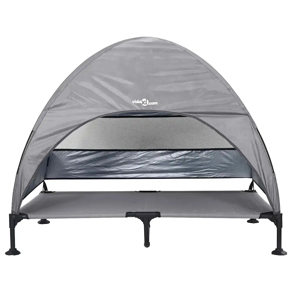 vidaXL Letto per Cani Elevato Grigio chiaro 127 x 81 x 108 cm