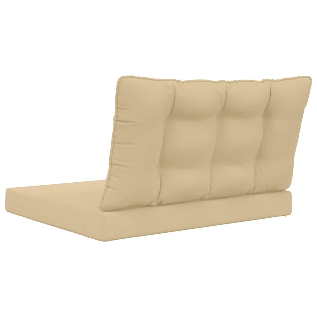Cuscino per divano da esterno 2 pcs Beige Poliestere