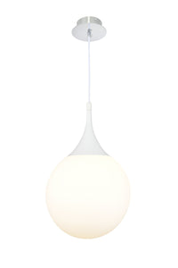 Lampada pendente Pendant in Metallo Dewdrop Bianco