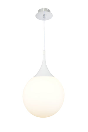 Lampada pendente Pendant in Metallo Dewdrop Bianco